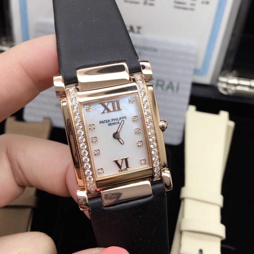 PATEK Twenty-Four 25mm Pink Gold Mop Pearl