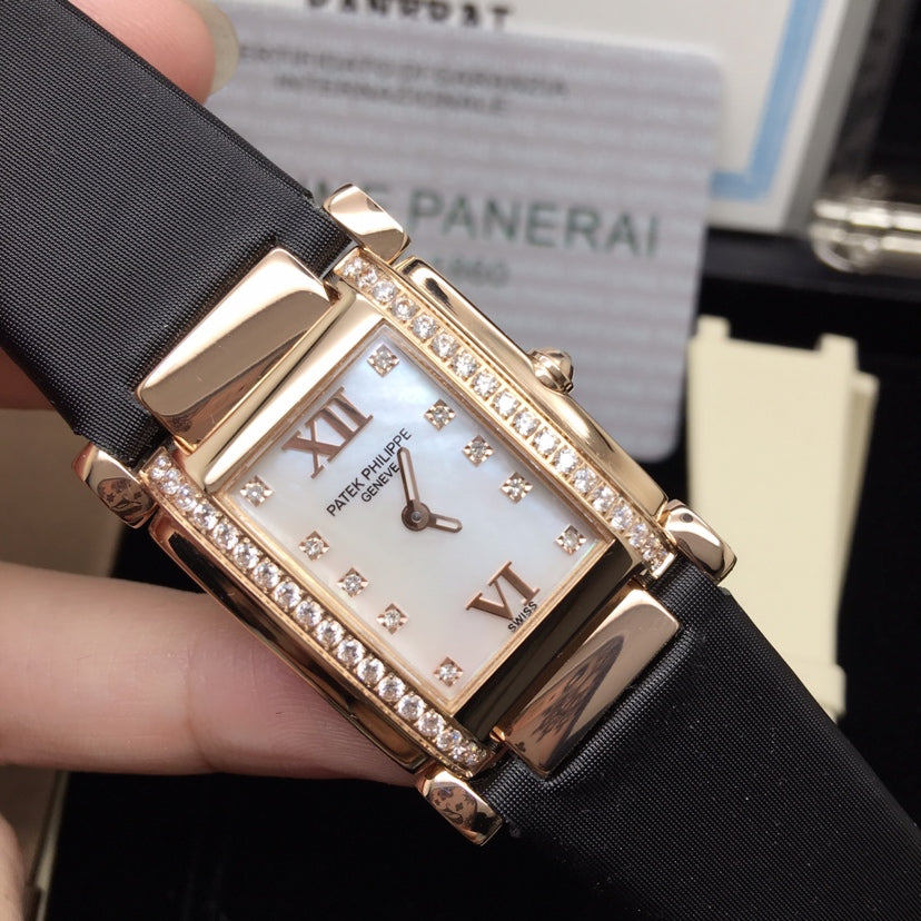 PATEK Twenty-Four 25mm Pink Gold Mop Pearl