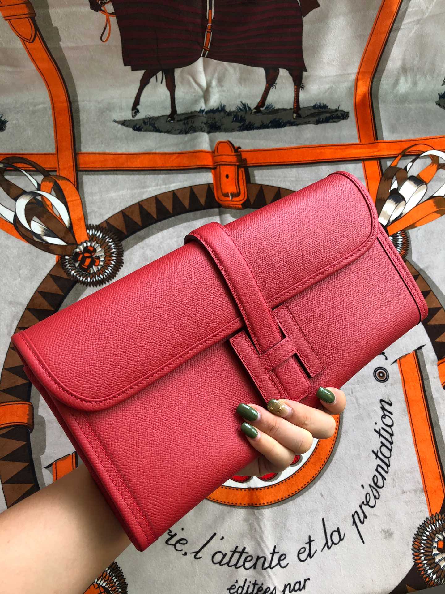 HM Jige 29 Red Epsom 229079