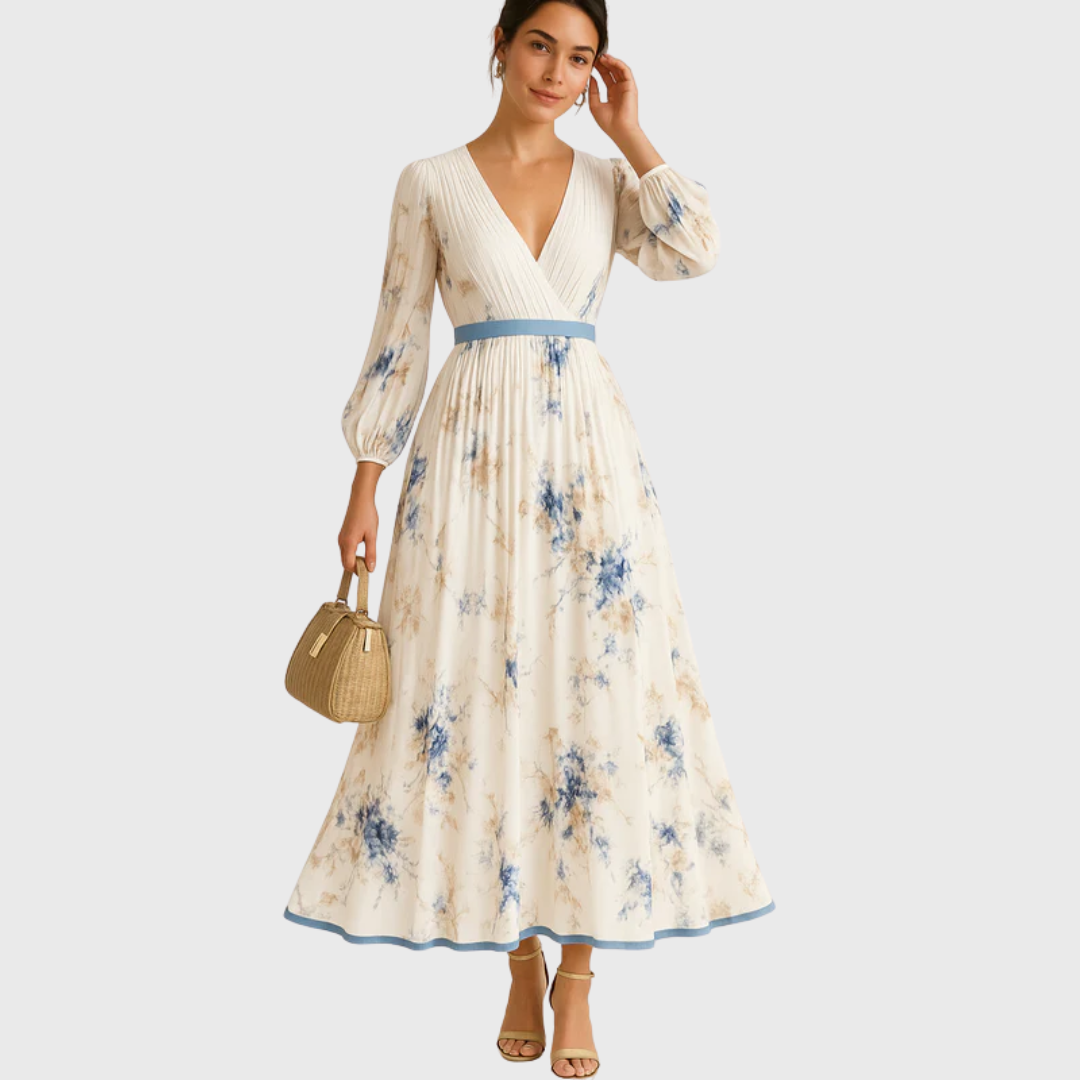 Solène | Kleid mit Blumenglanz
