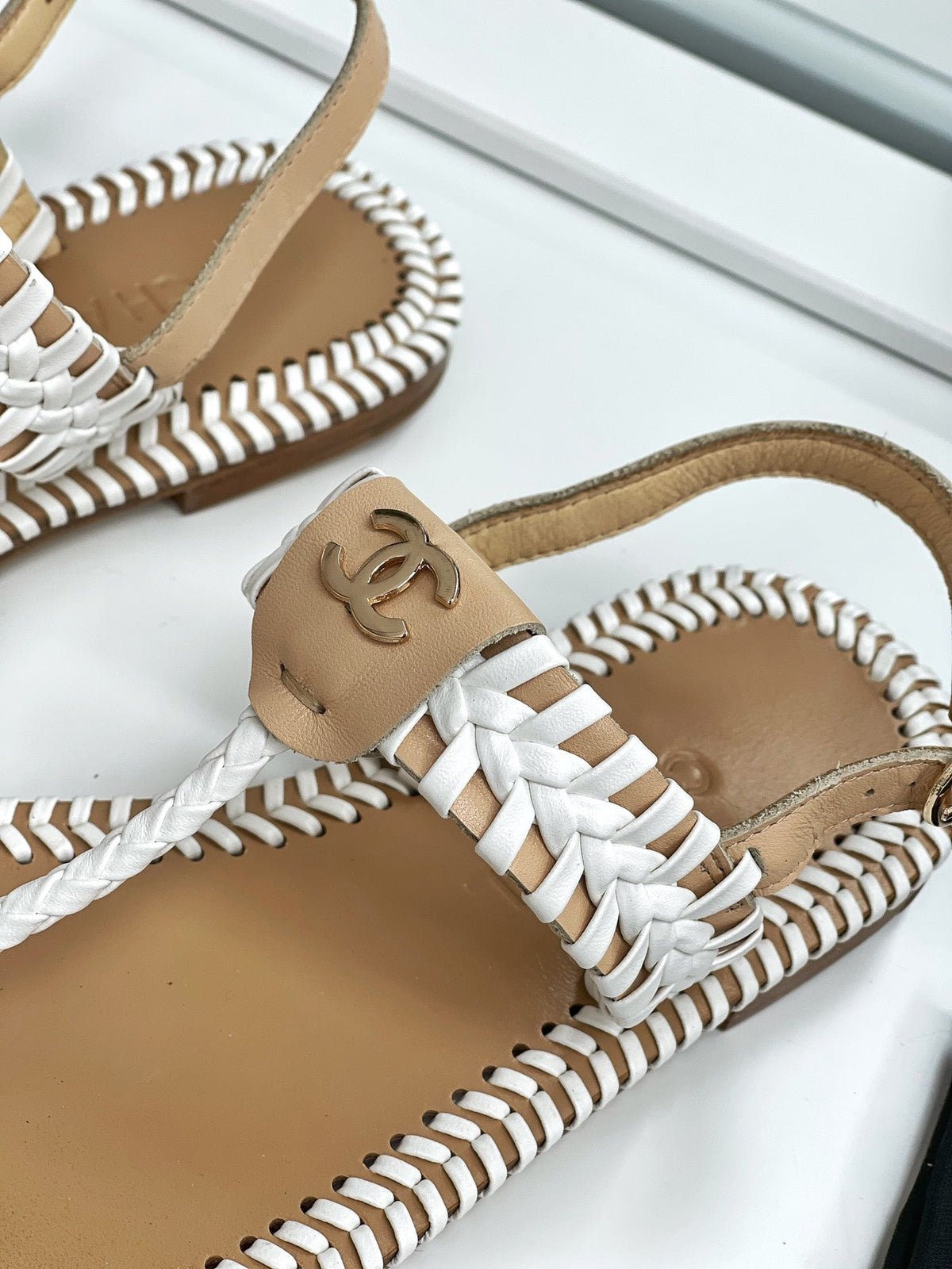 Chanel 2026 Braided Sandals Leather 162281