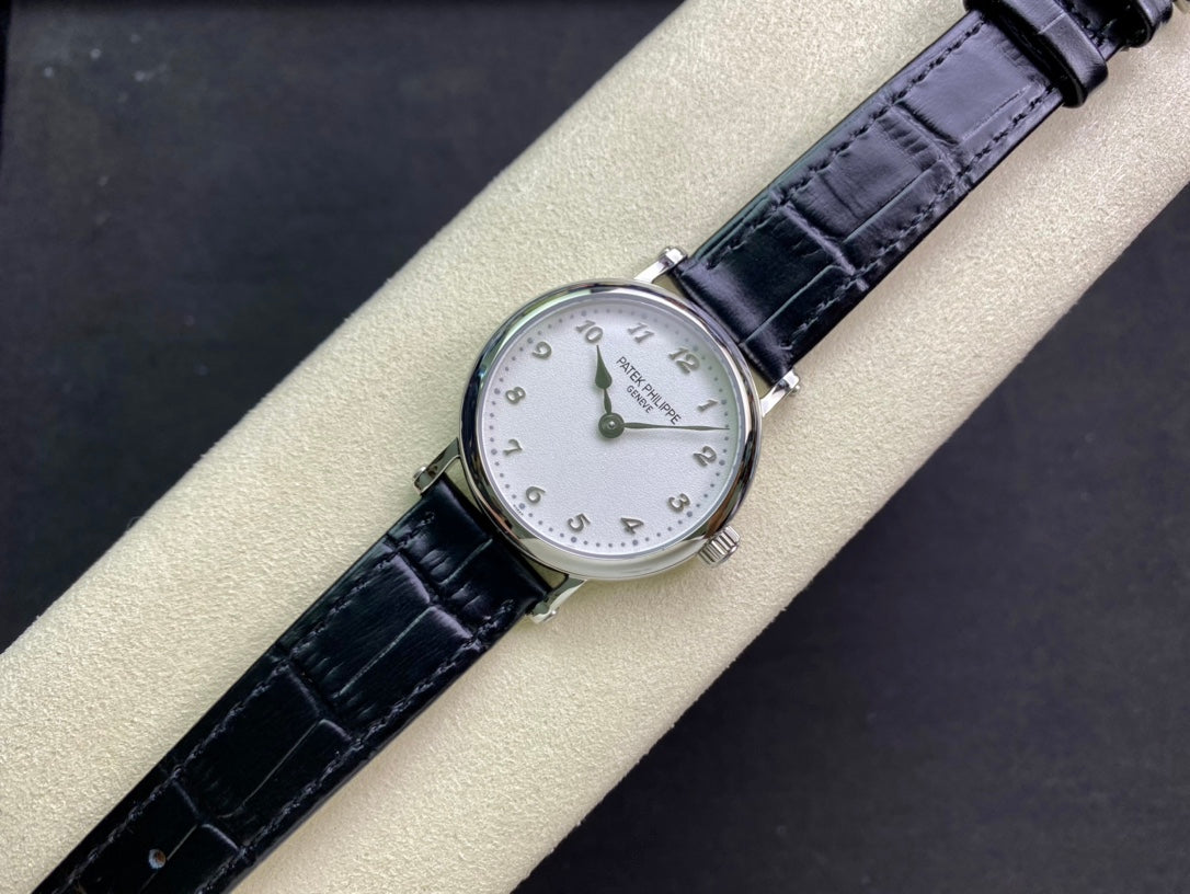 PATEK Calatrava 34.6mm Silver White Dial