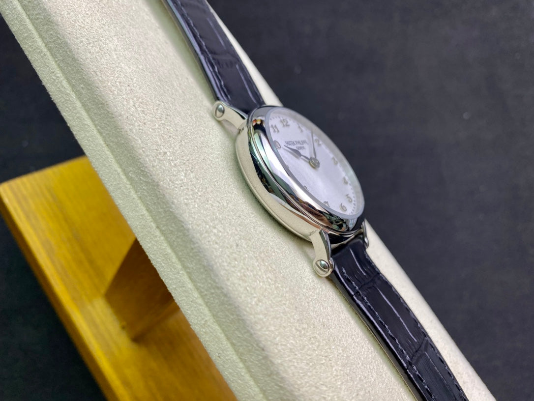 PATEK Calatrava 34.6mm Silver White Dial