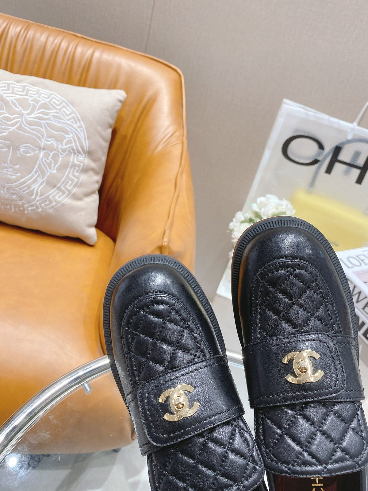 Chanel 2026 Quilted CC Turnlock Loafers Lambskin 162104