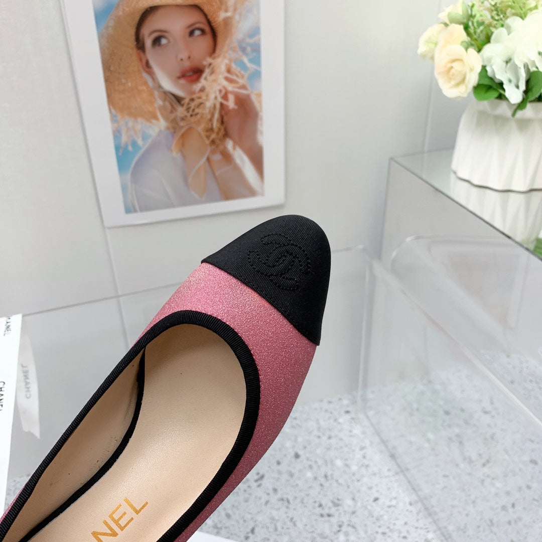 Chanel 2026 Pumps 30mm Glitter Fabric 162123