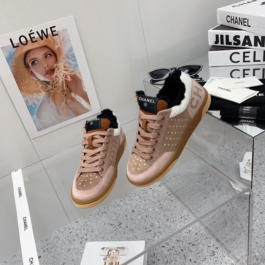Chanel 2026 Low-Top Sneakers Wool Suede 162159
