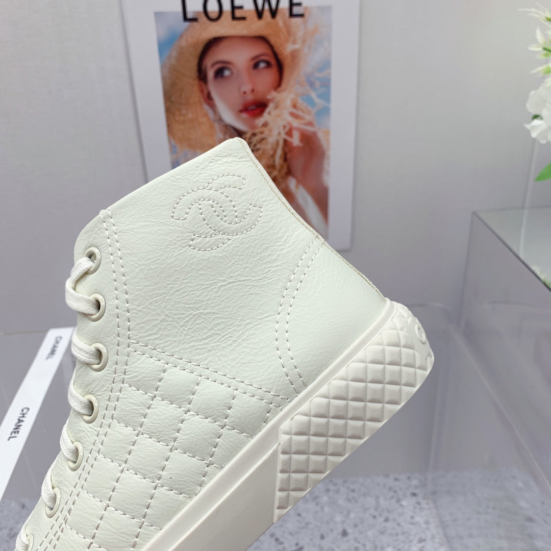 Chanel 2026 Quilted Sneakers Leather 162153
