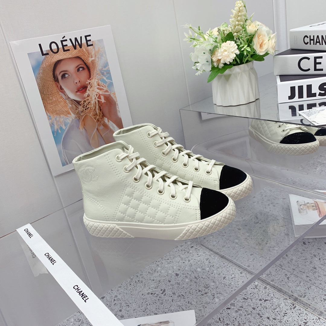 Chanel 2026 Quilted Sneakers Leather 162153