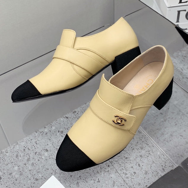 Chanel 2026 Interlocking CC Logo Pumps 50mm Sheepskin 162218