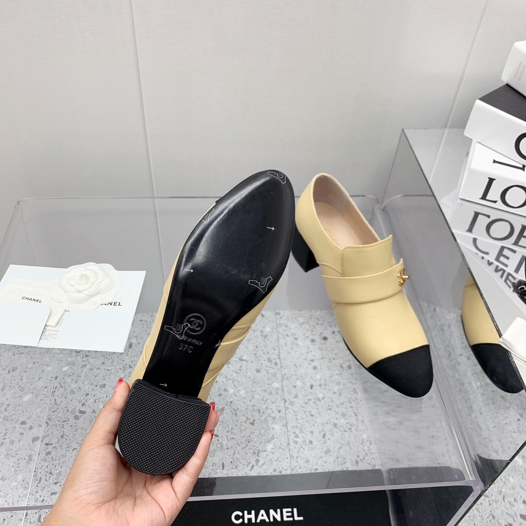 Chanel 2026 Interlocking CC Logo Pumps 50mm Sheepskin 162218