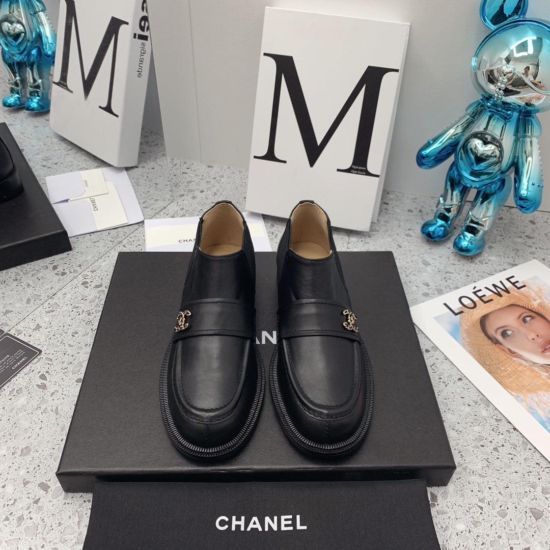 Chanel 2026 Elastic Short Boots Black Cowhide 162227