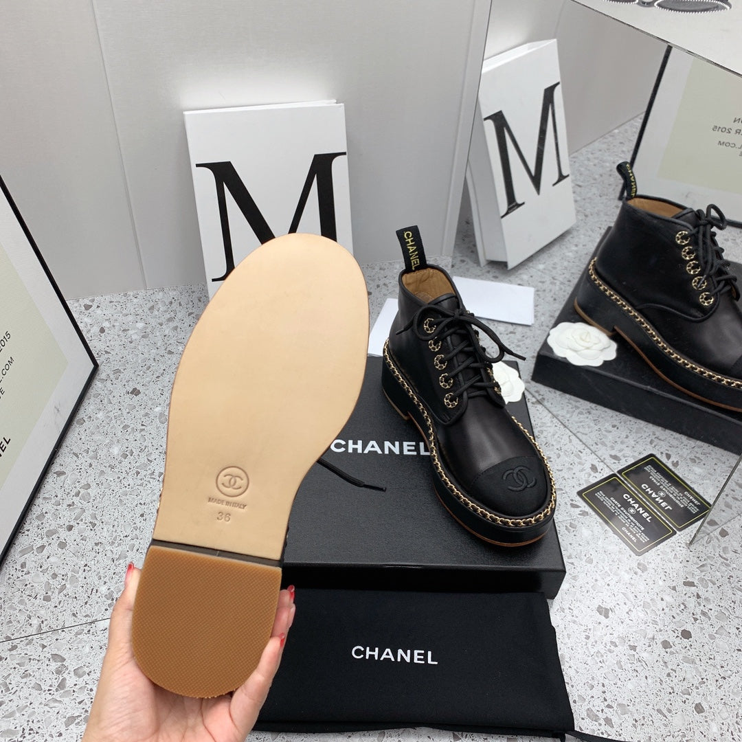 Chanel 2026 Ankle Boots Calfskin 162242
