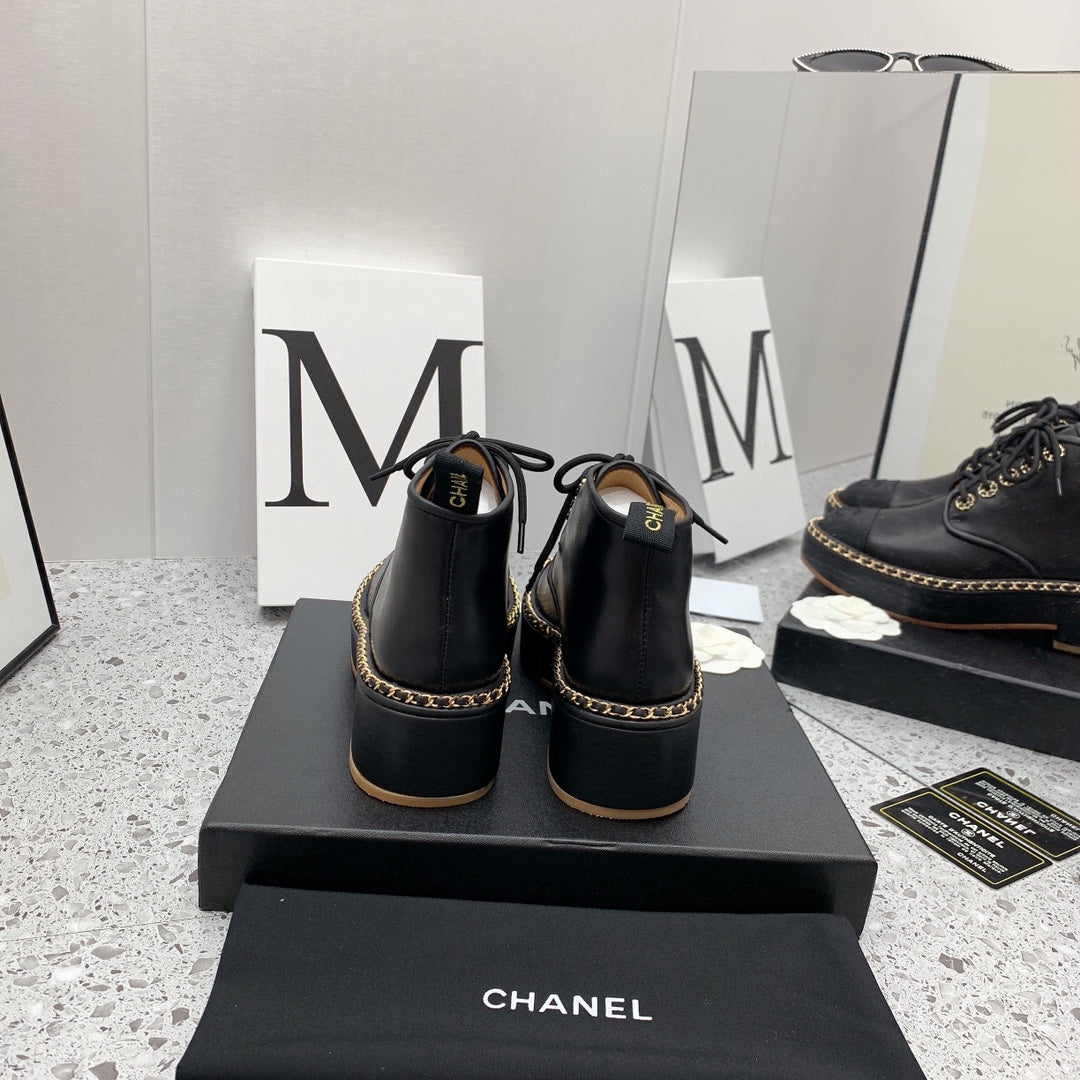 Chanel 2026 Ankle Boots Calfskin 162242