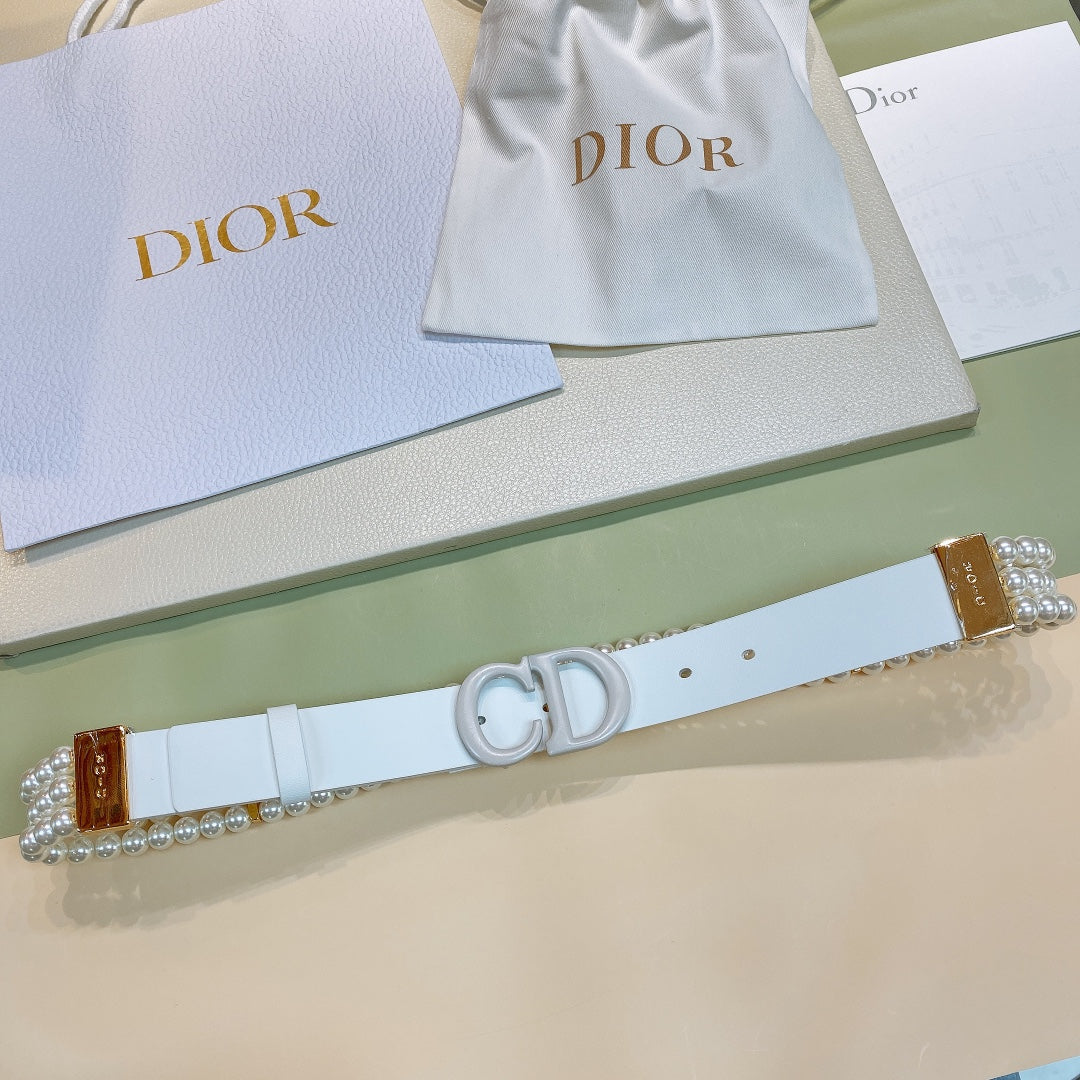 Dior 2026 C'est Belt 30mm Smooth Calfskin