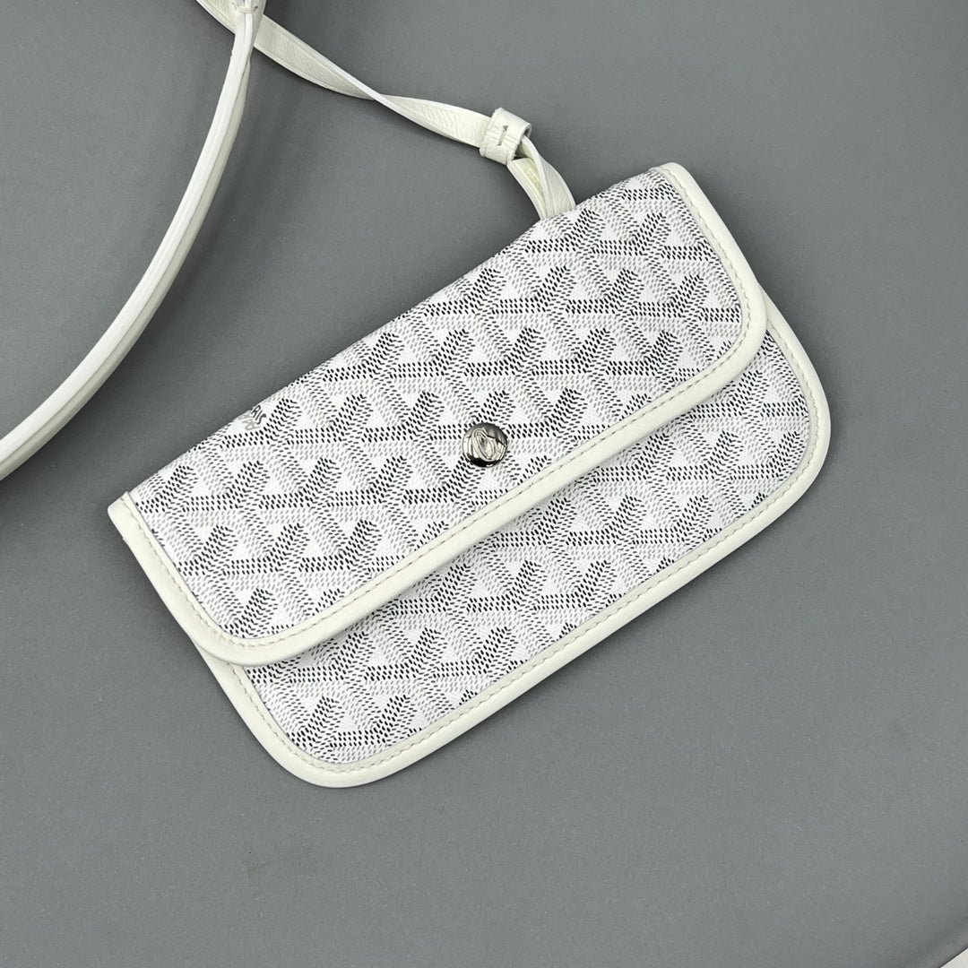 HOBO BOHÃˆME 34 IN WHITE GOYARDINE CANVAS AND CALFSKIN