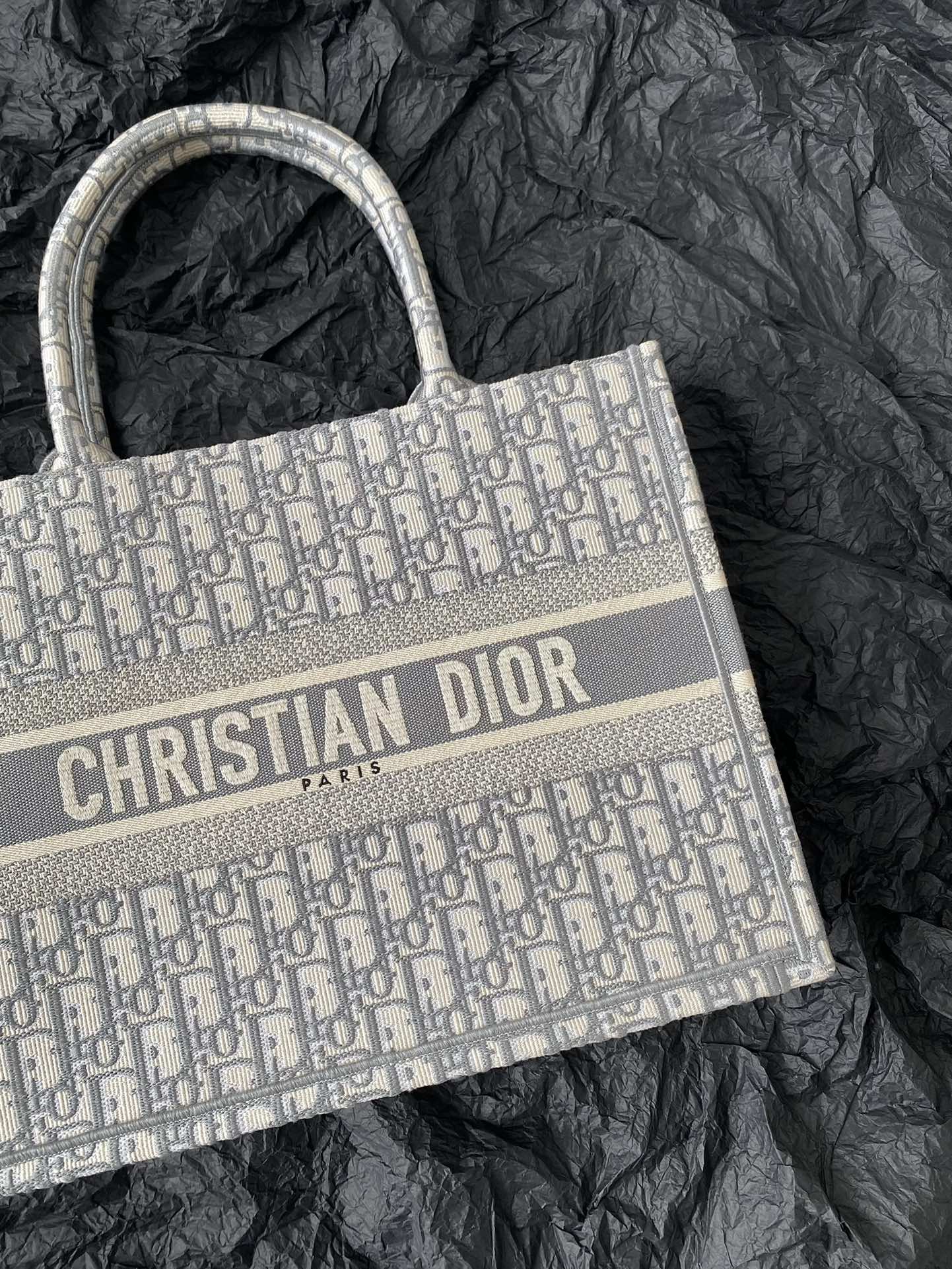 Medium CD Book Tote 36cm Grey