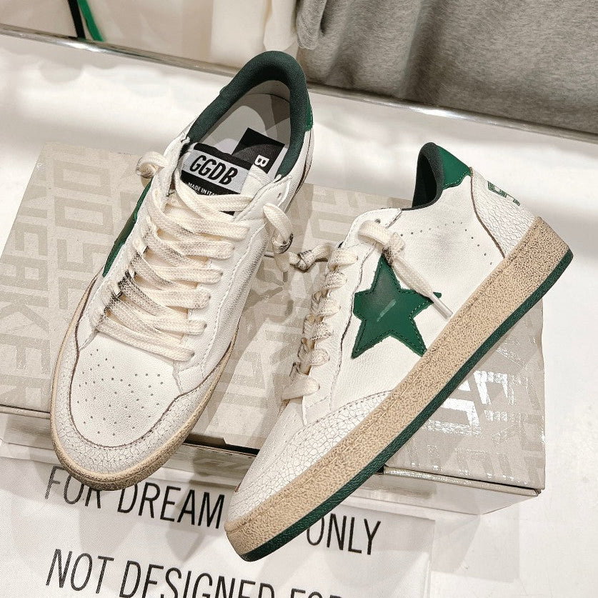 Golden Goose 2026 Deluxe Brand White Green Cowhide 429782