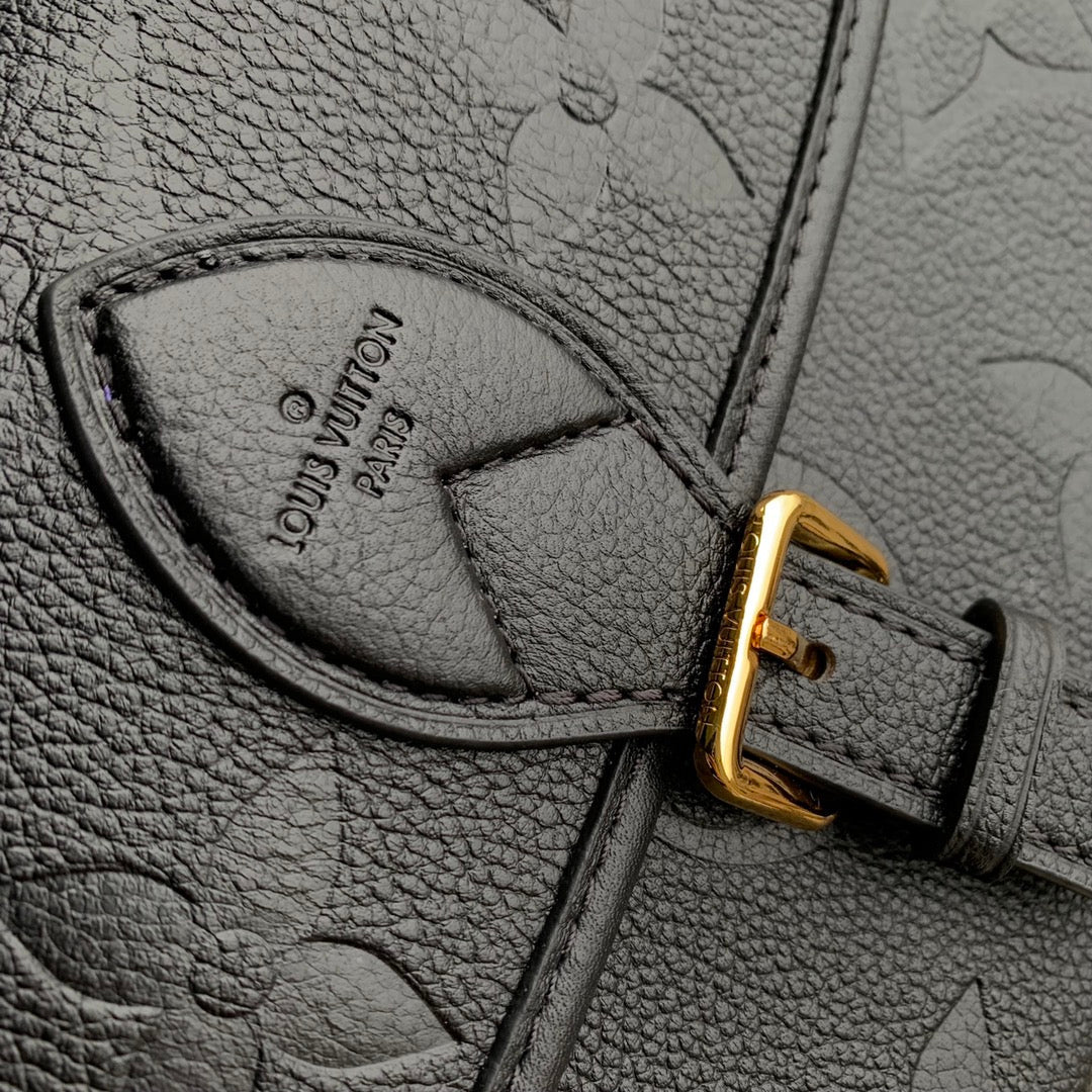 diane 24 black monogram empreinte leather