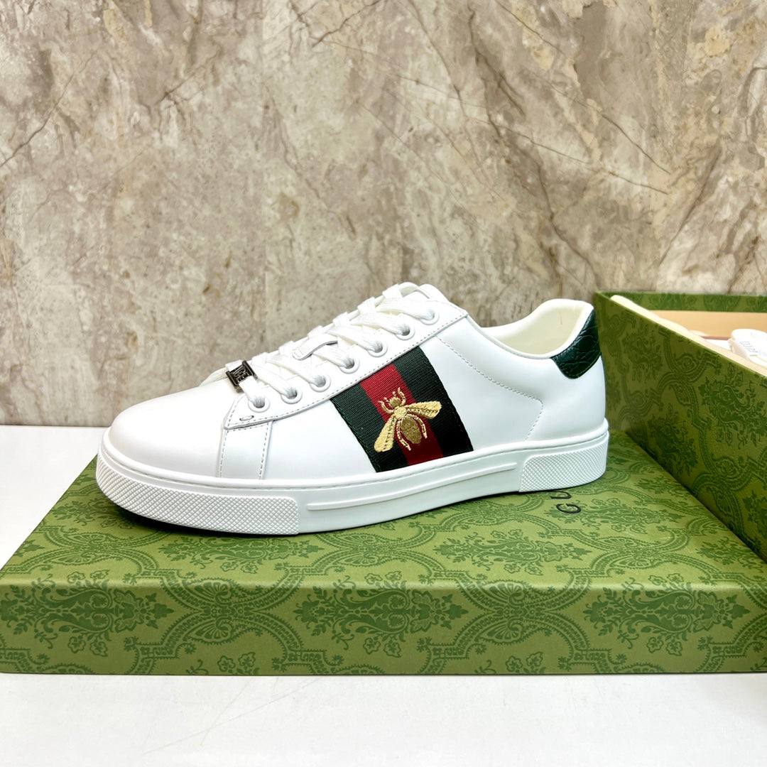GG Men's ACE Sneaker White Cowhide 525964