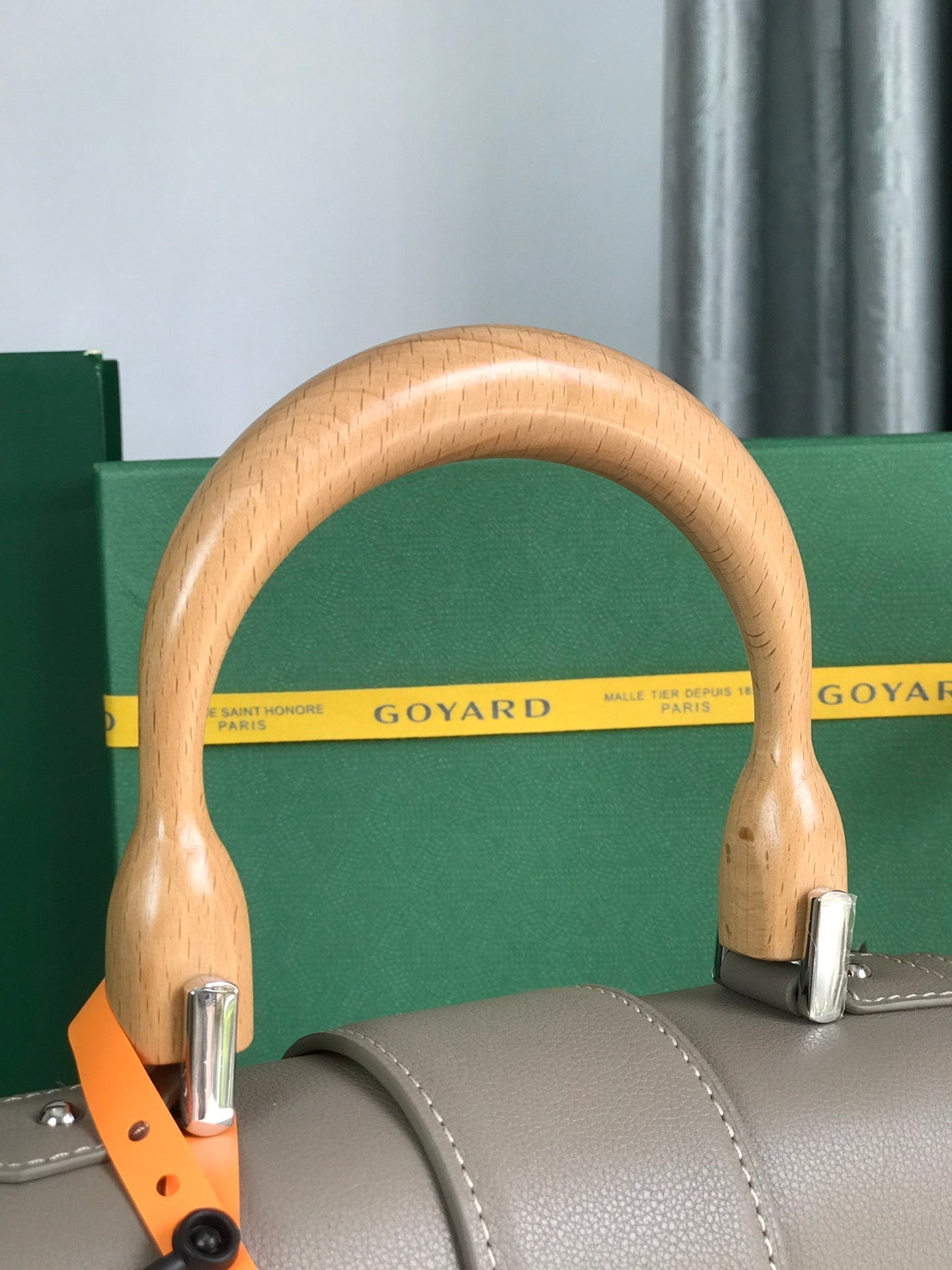 SAÃGON PM BAG 28 IN GREY GOYARDINE CANVAS AND CALFSKIN