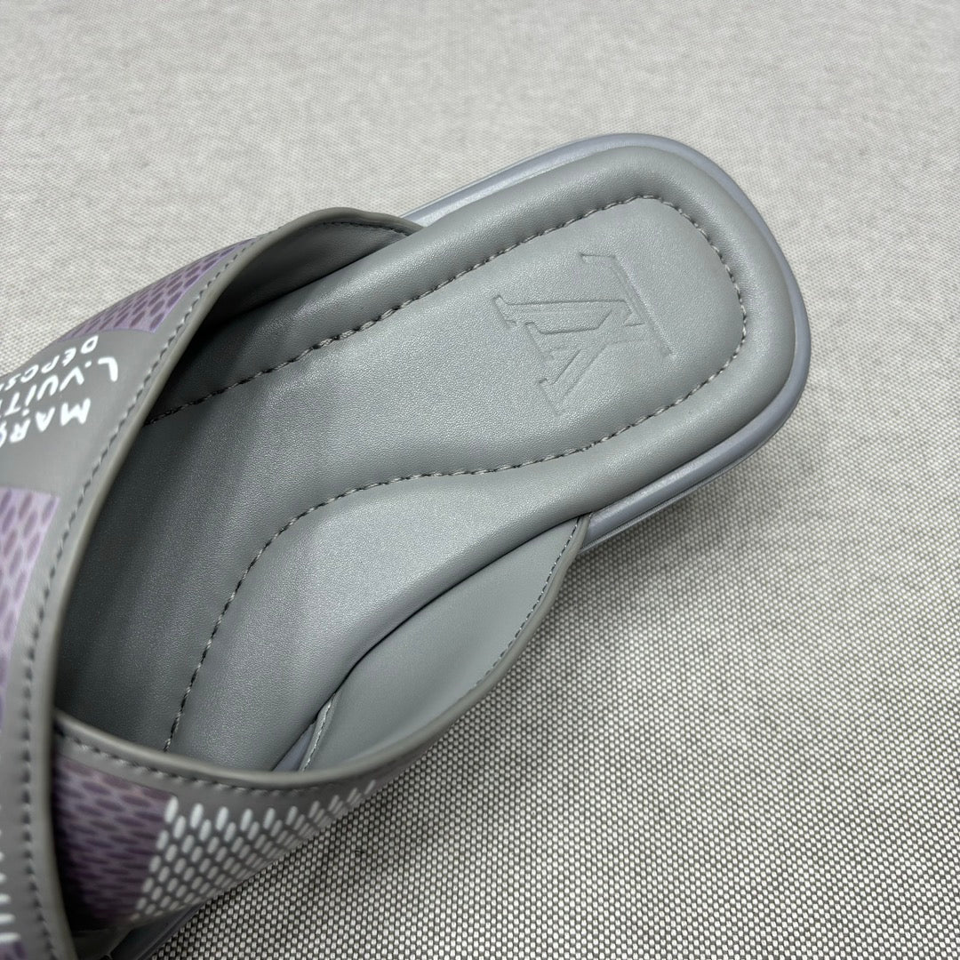 LV VENICE MULE SANDALS GRAY