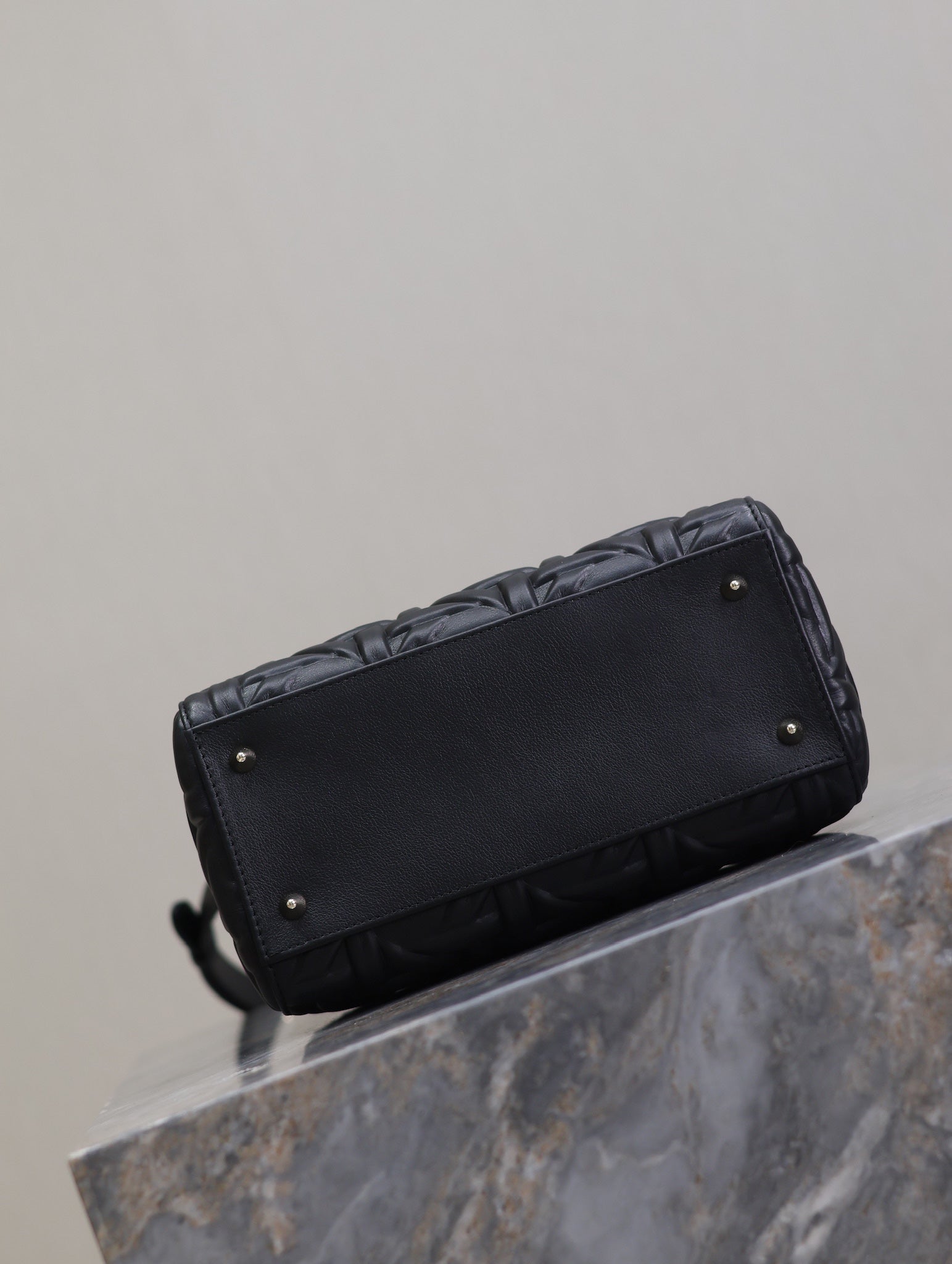 Lady Bag 20cm Black Graphic Lambskin