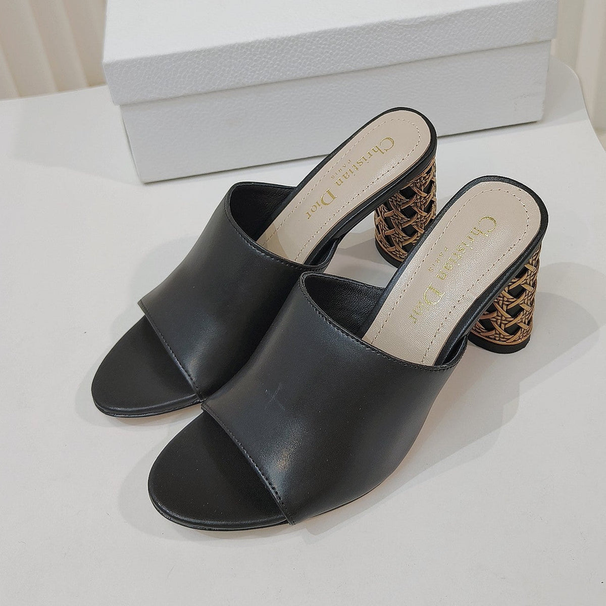 Dior 2026 Icon Slide High-heeled Sandal Lambskin 927494