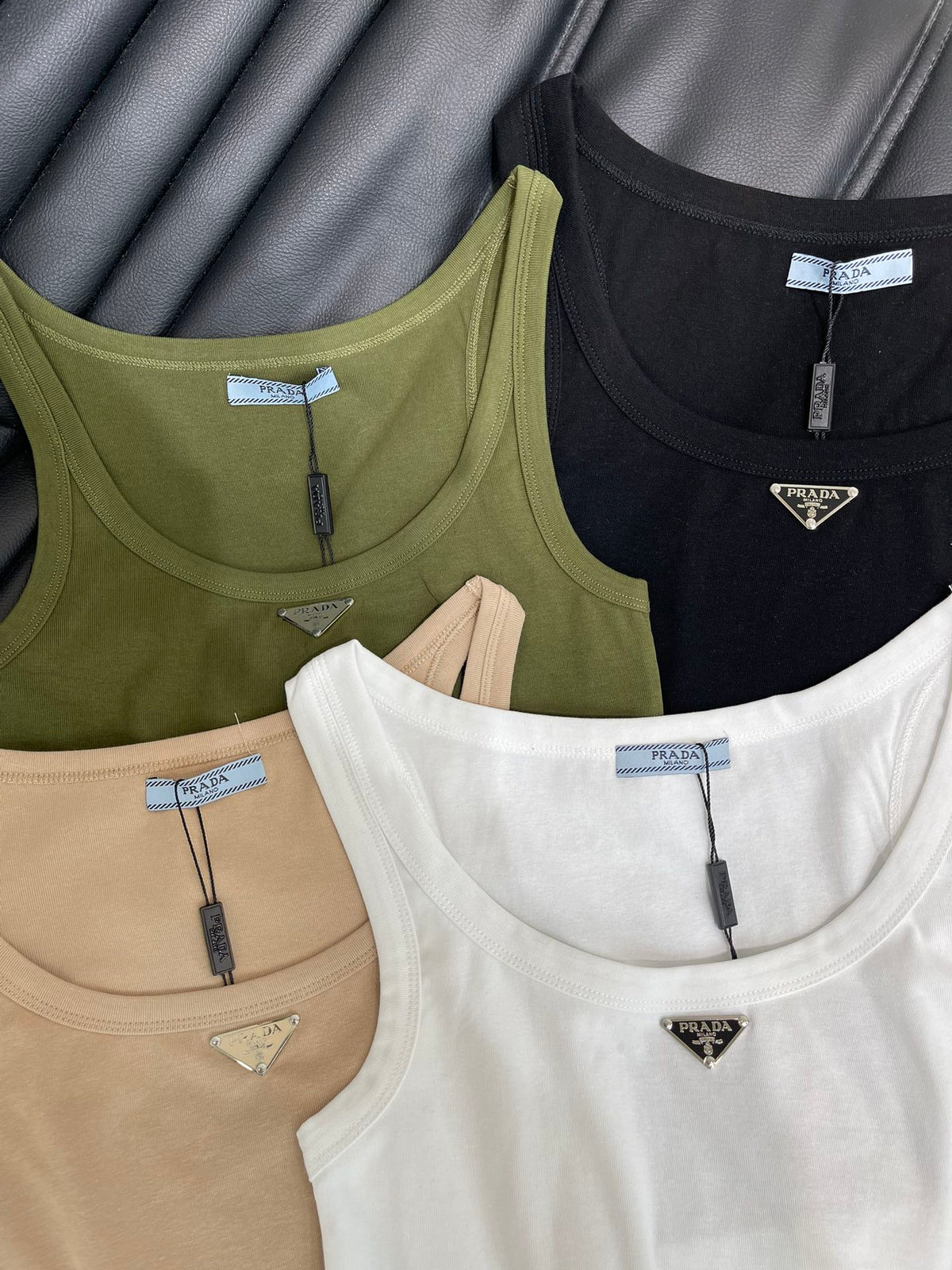 Prada 2026 Prada Jersey Cropped Top Cotton