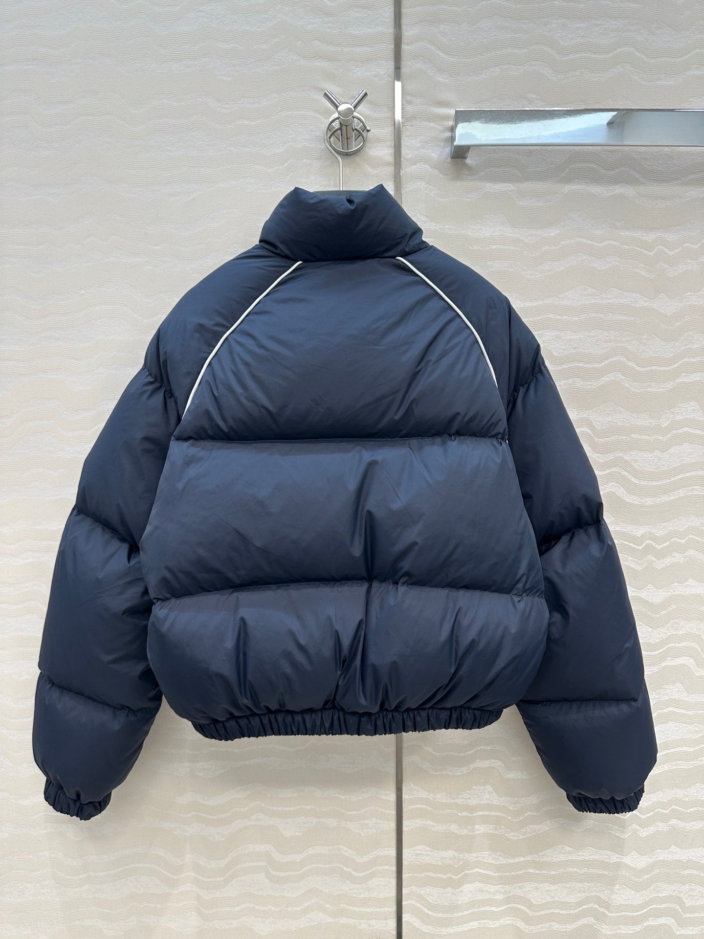 Miu Miu 25 Down Jackets Navy Blue Polyester 304425
