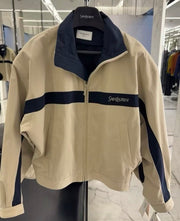 YSL 2026 Sportswear Jacket Khaki mix Navy Blue Cotton