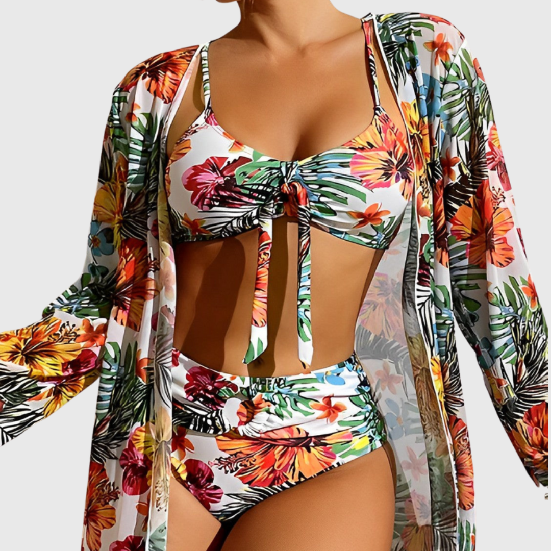 Valery | Bikini mit Tropen-Print