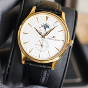 JAEGER MASTER HOMETIME GOLD CASE WHITE DIAL