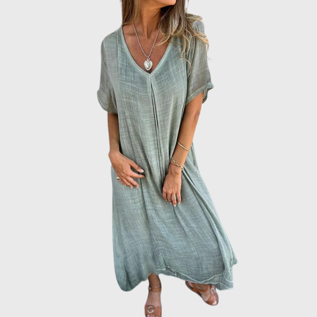 Giselle | Kleid mit V-Ausschnitt & Charme