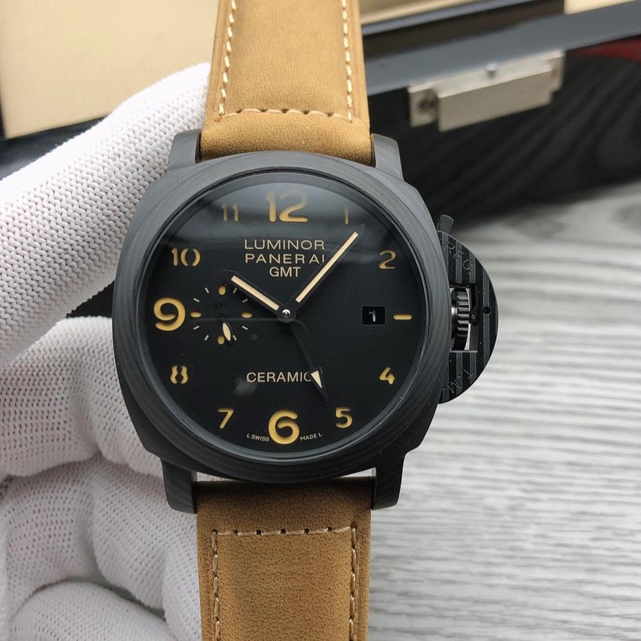 LUMINOR MARINA 1950 GMT CERAMIC 44MM BLACK DIAL