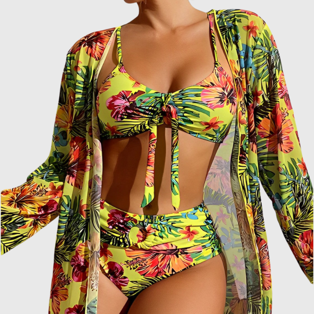 Valery | Bikini mit Tropen-Print