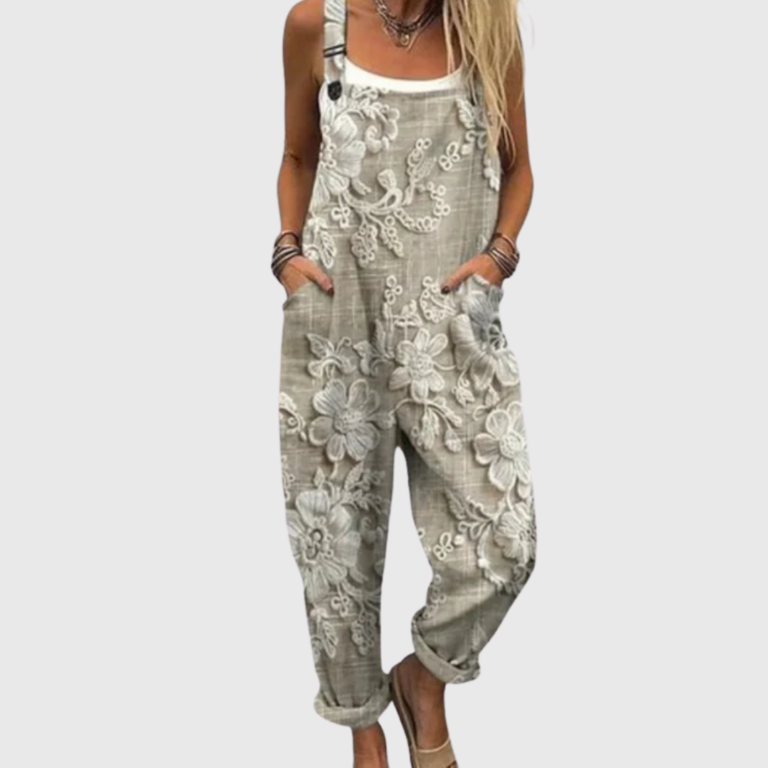 Bella | Latzhose handgemacht floral