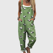 Chloe | Latzhose handgemacht floral