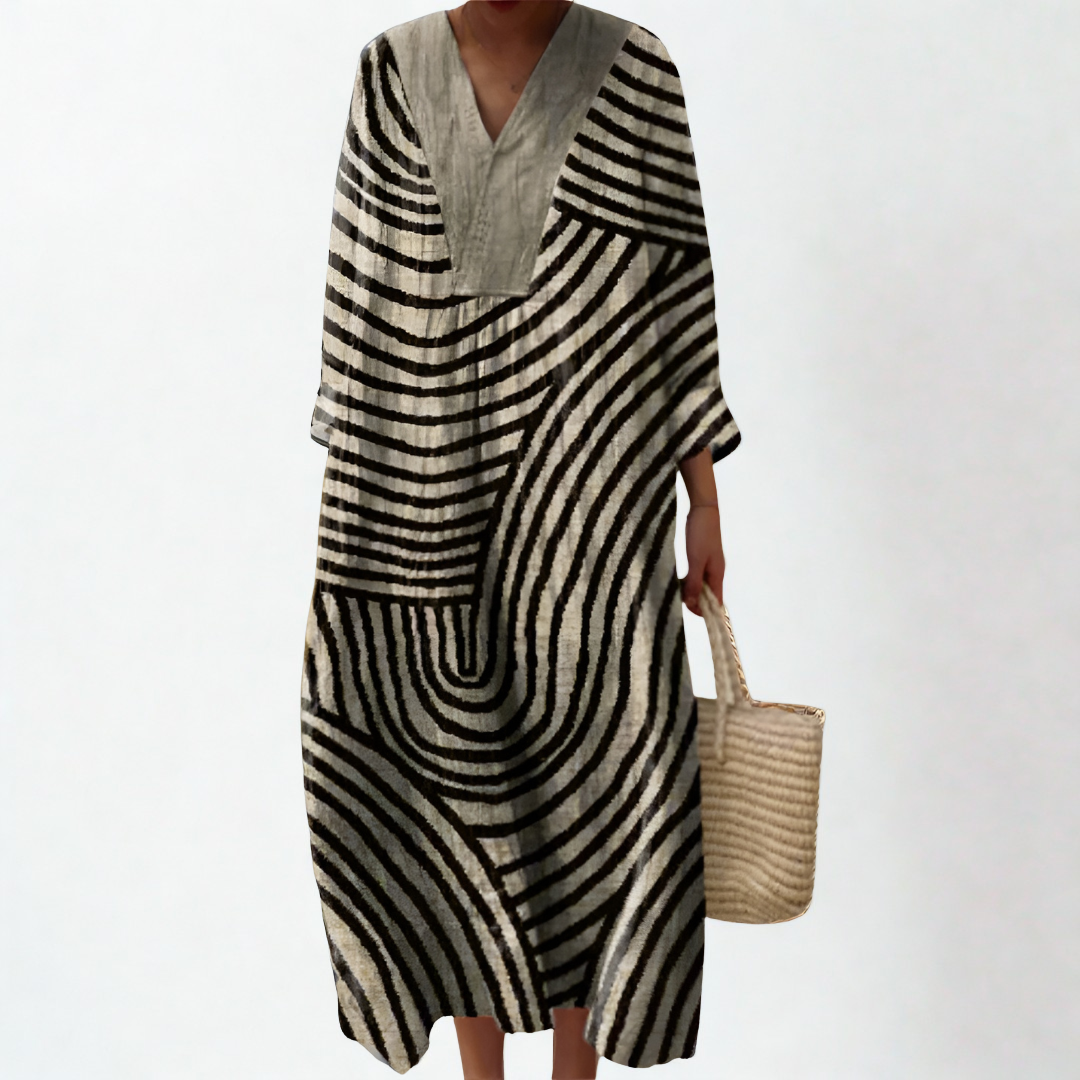 Ginevra | Kleid mit Wellen-Design