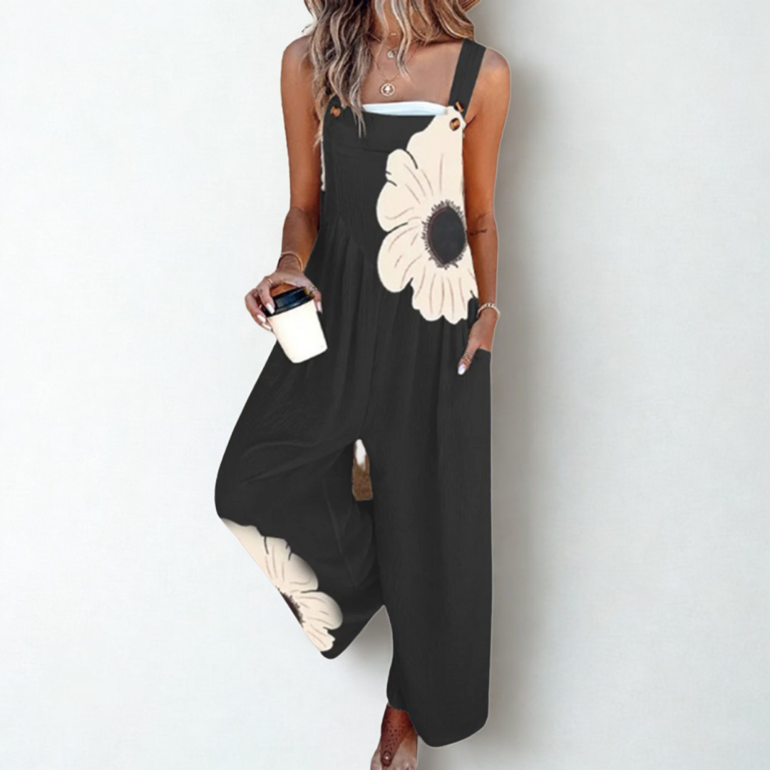 Hazel |Latzhose handgemacht floral