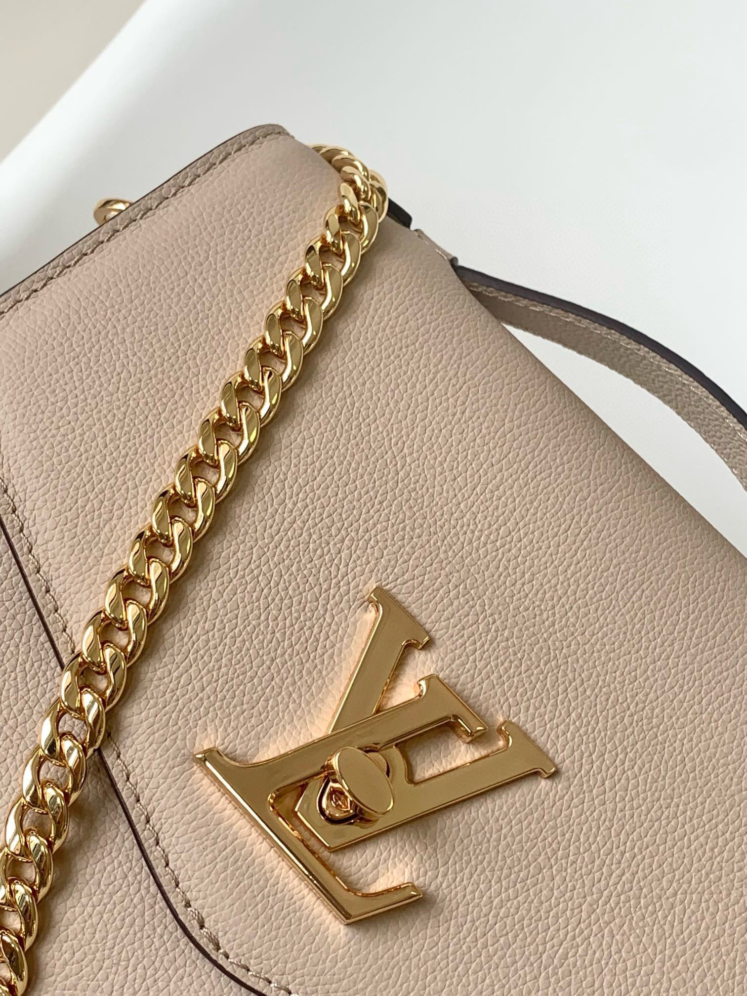oxford lockme 22cm greige calfskin