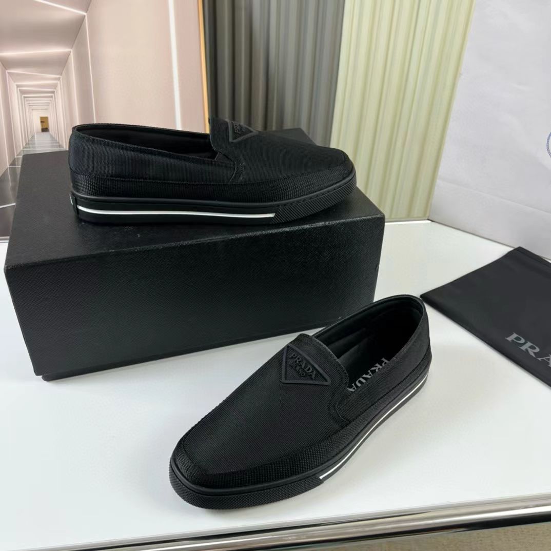 Prada Loafer Black Polyamide Rubber