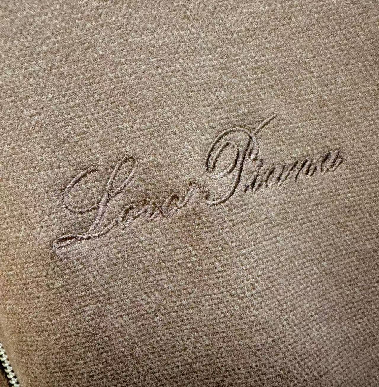Loro Piana Jacket Blue Brown Fabric Cashmere