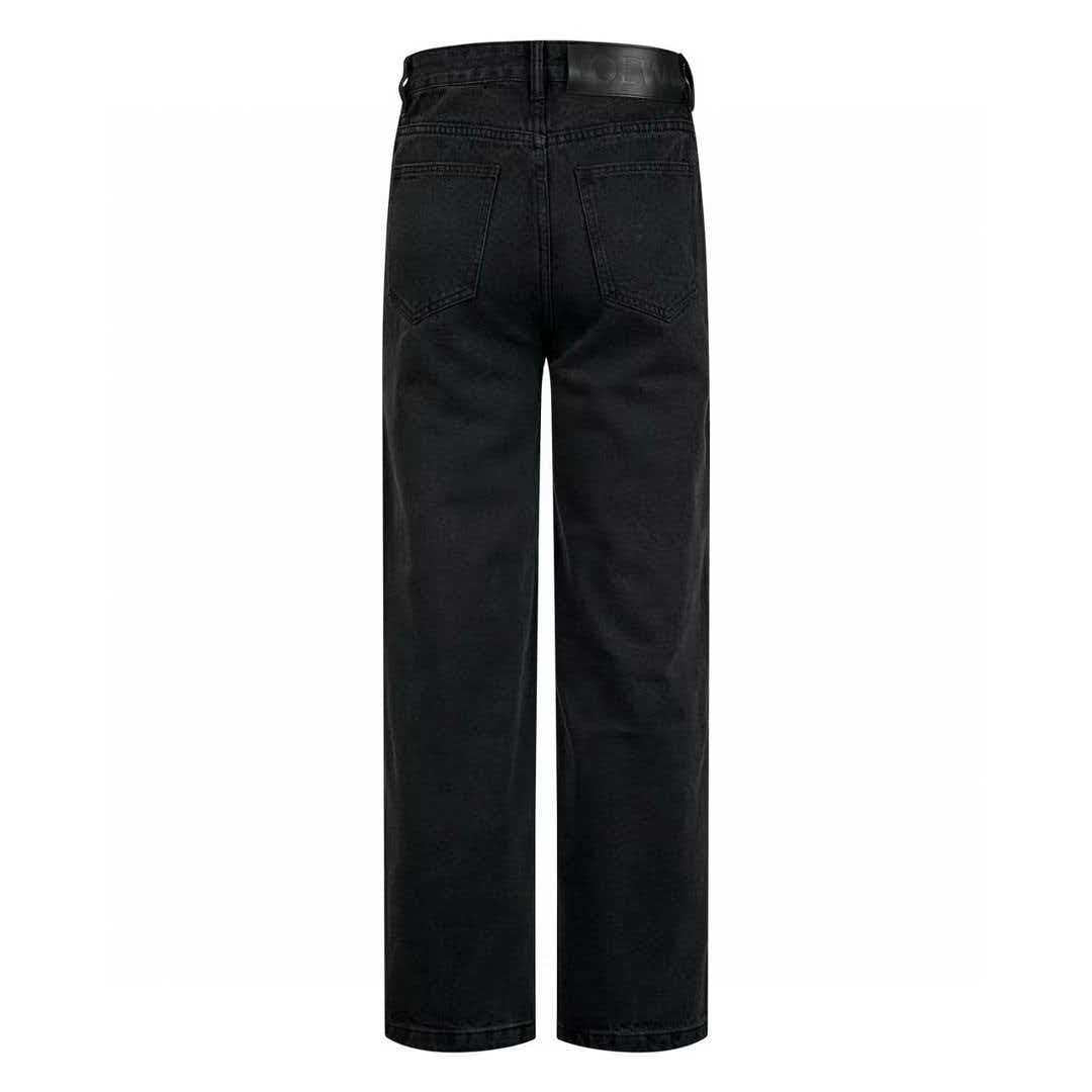 Loewe Anagram Baggy Jeans Black Cotton