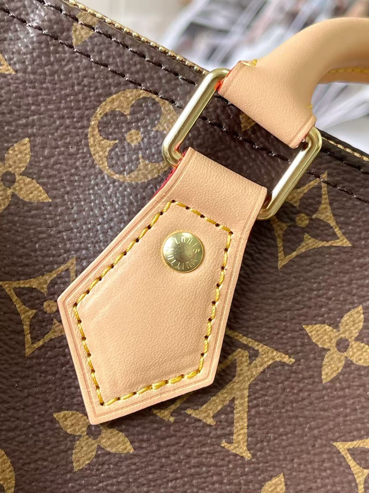 Louis Vuitton 2026 Speedy Bandouliere Bag 30cm Brown Beige Monogram Canvas Leather