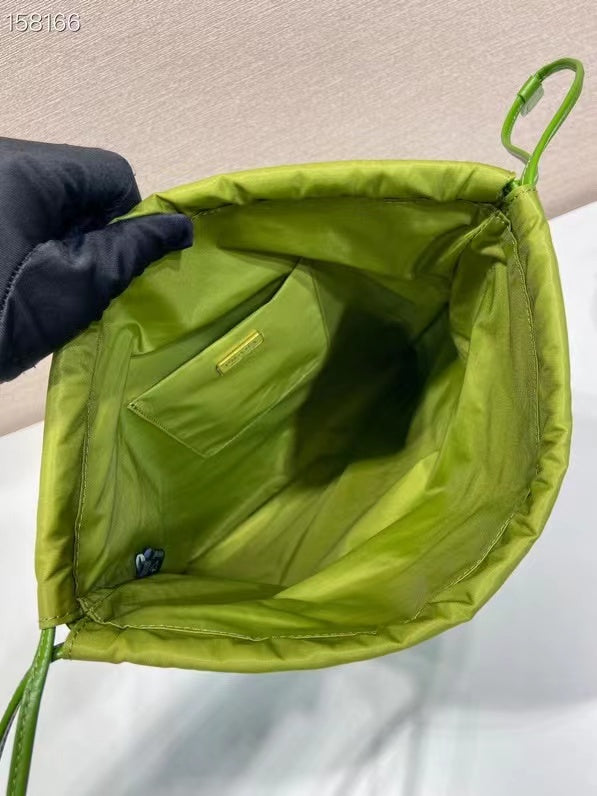 Prada 2026 Wish Drawstring Bag 35cm Re-Nylon