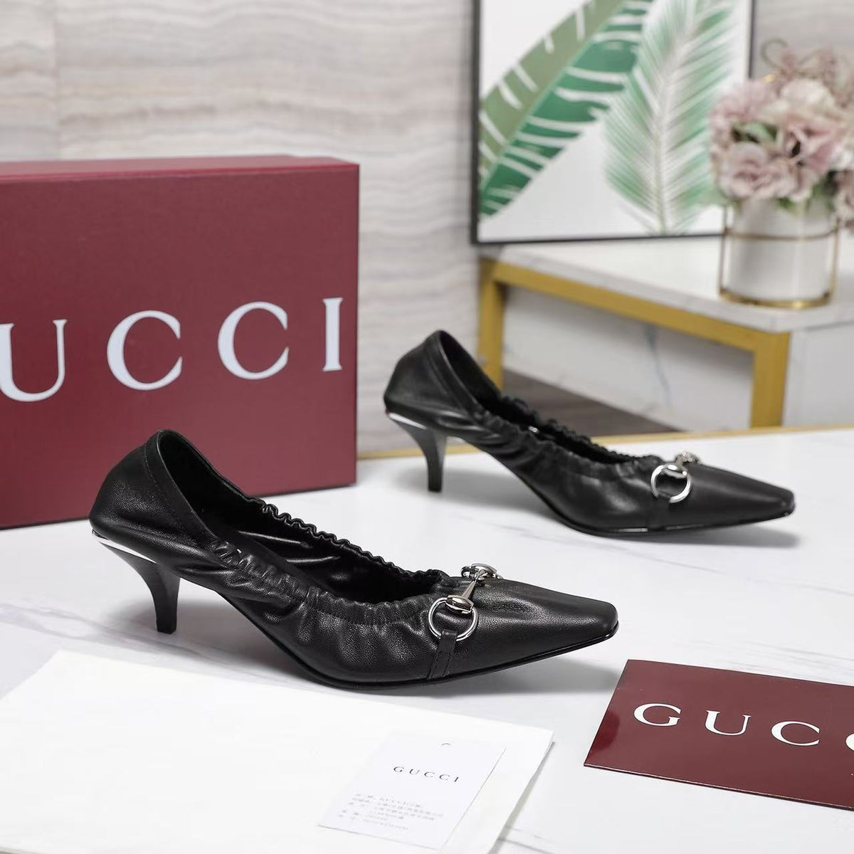 Gucci 2026 Vittoria Pump 55mm Suede Leather