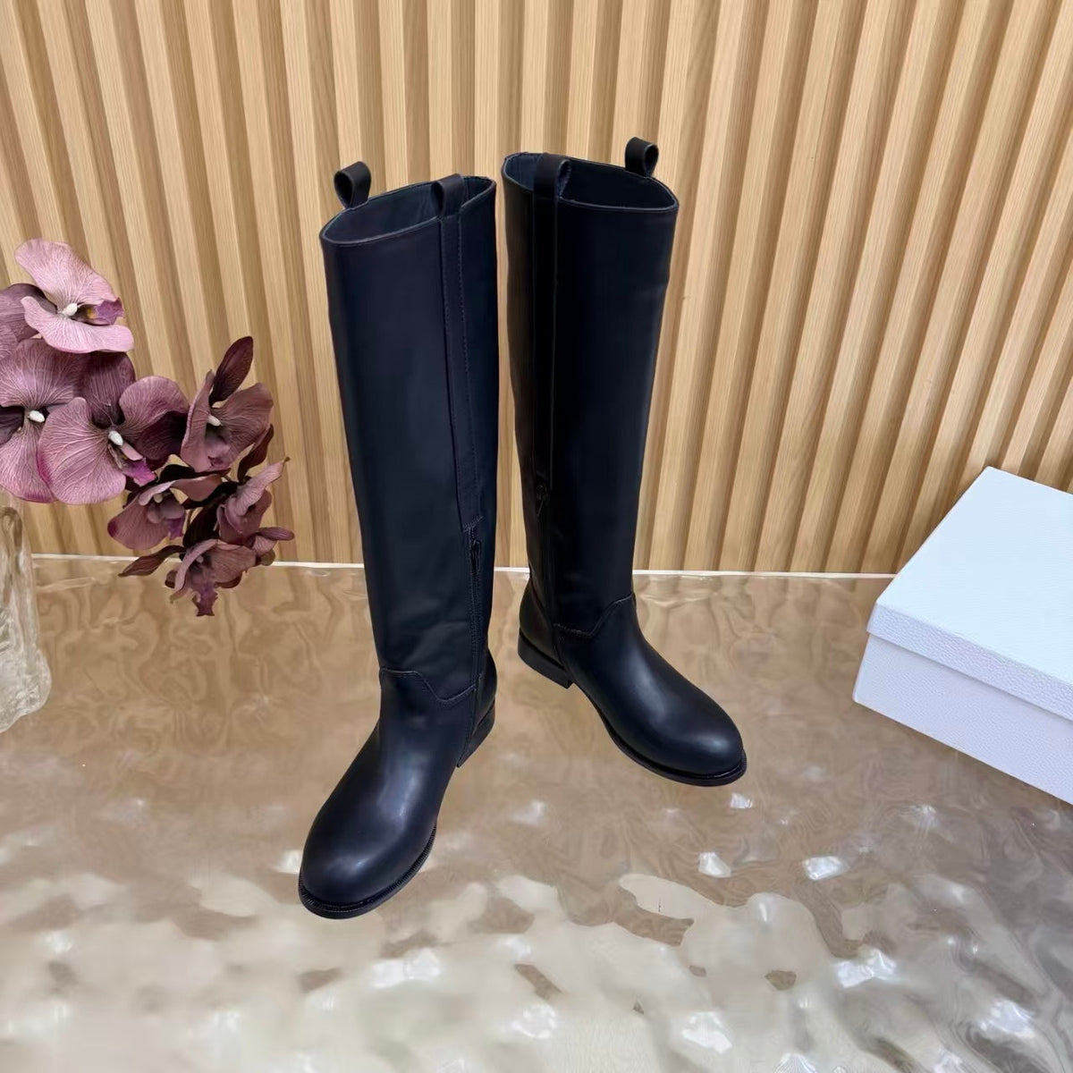 Dior 2026 Diorly Boot Black Shiny Calfskin