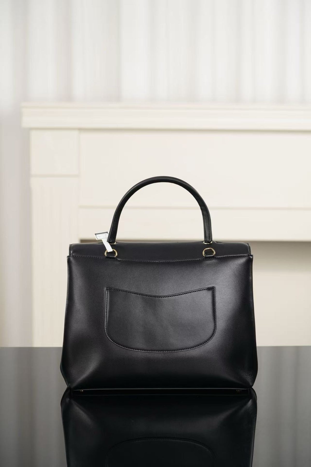 Chanel 2026 Maxi Top Handle Bag 32cm Black Lambskin