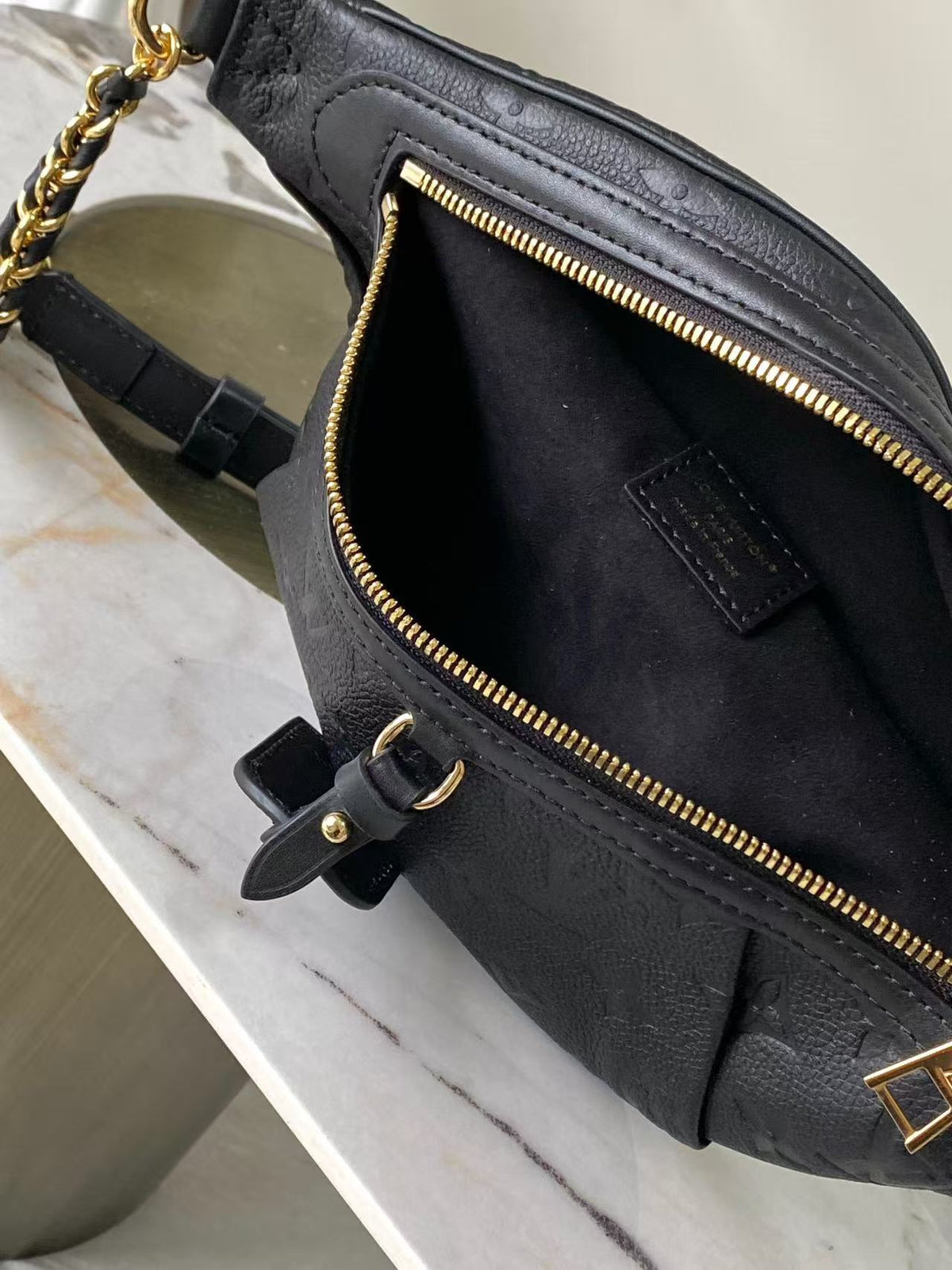 LV 2026 High Rise PM Bag 31cm Black Cowhide