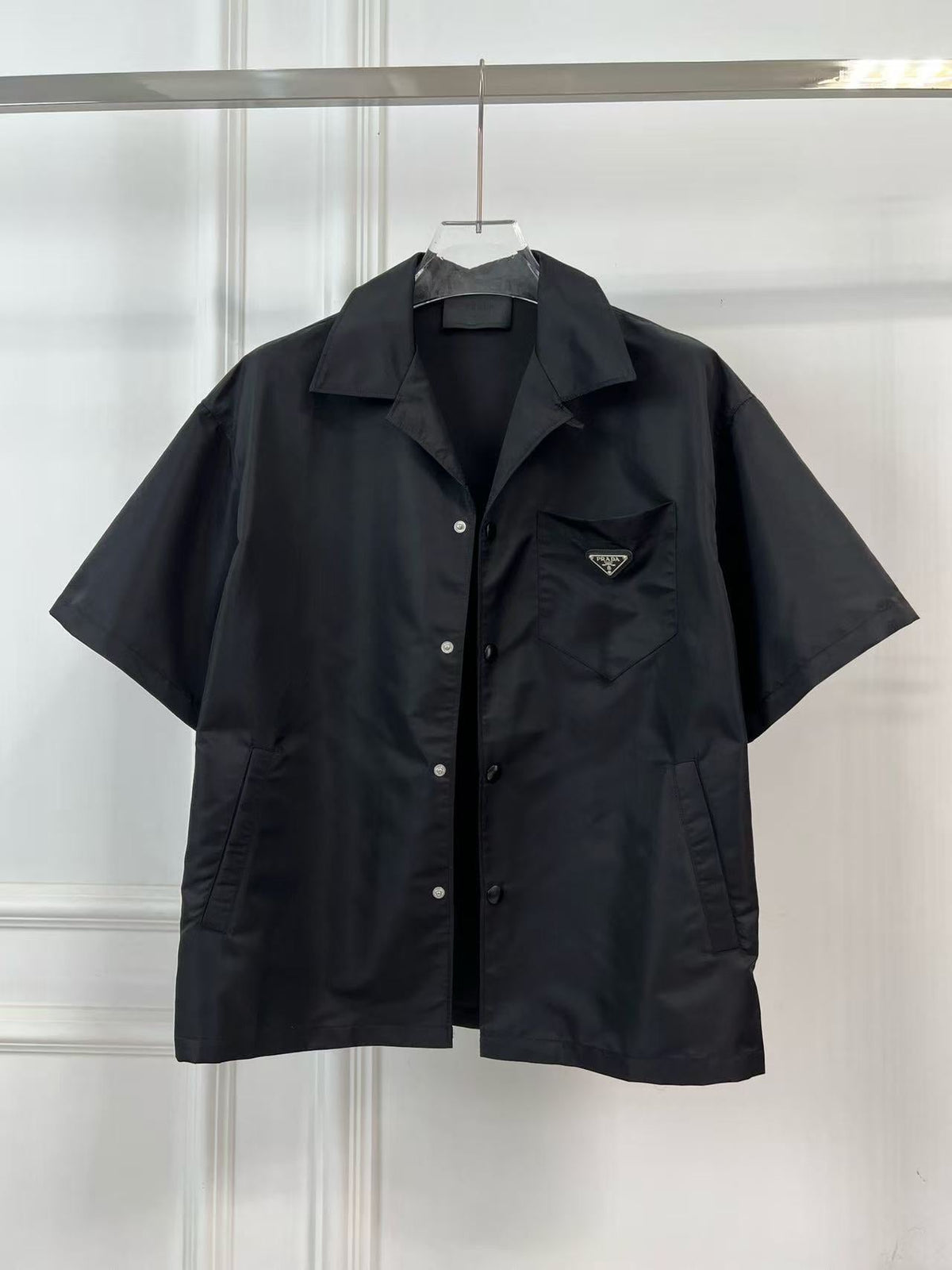 Prada 2026 Short-sleeved Shirt Black Re-Nylon